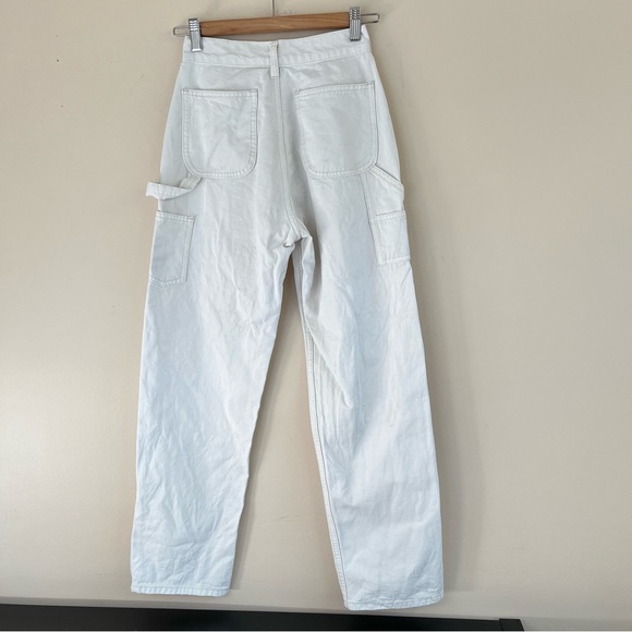 John Galt Brandy Melville Cream Denim High Rise Carpenter Jeans - Picture 5 of 10
